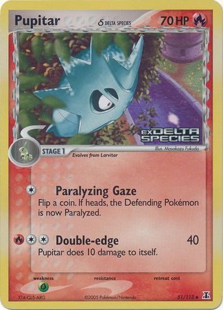 Pupitar (51/113) (Delta Species) (Stamped) [EX: Delta Species] | Fandemonia Ltd