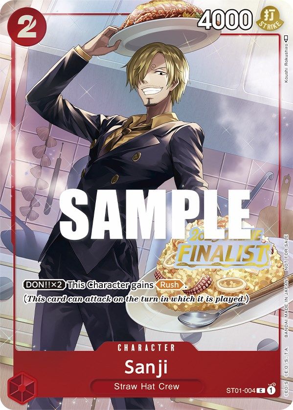 Sanji (Online Regional 2023) [Finalist] [One Piece Promotion Cards] | Fandemonia Ltd