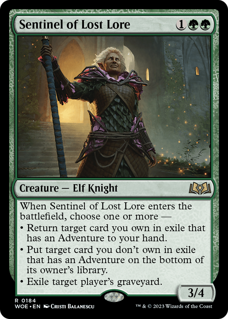 Sentinel of Lost Lore [Wilds of Eldraine] | Fandemonia Ltd