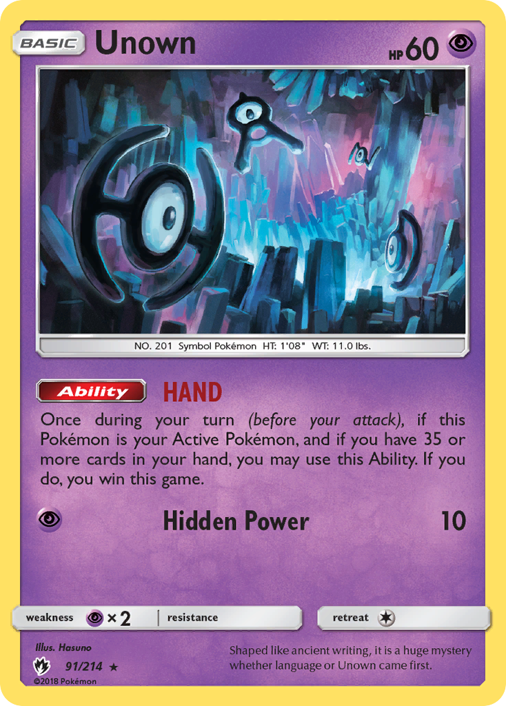 Unown (91/214) [Sun & Moon: Lost Thunder] | Fandemonia Ltd
