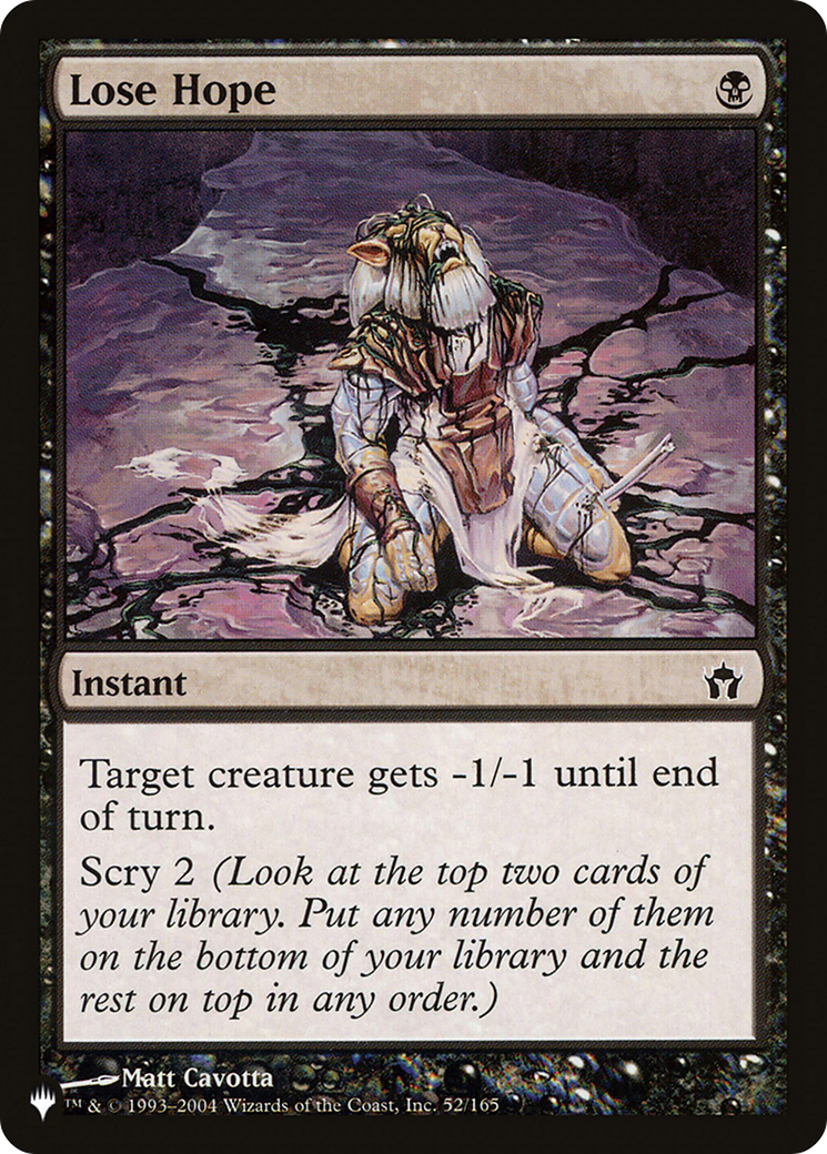 Lose Hope [The List] | Fandemonia Ltd