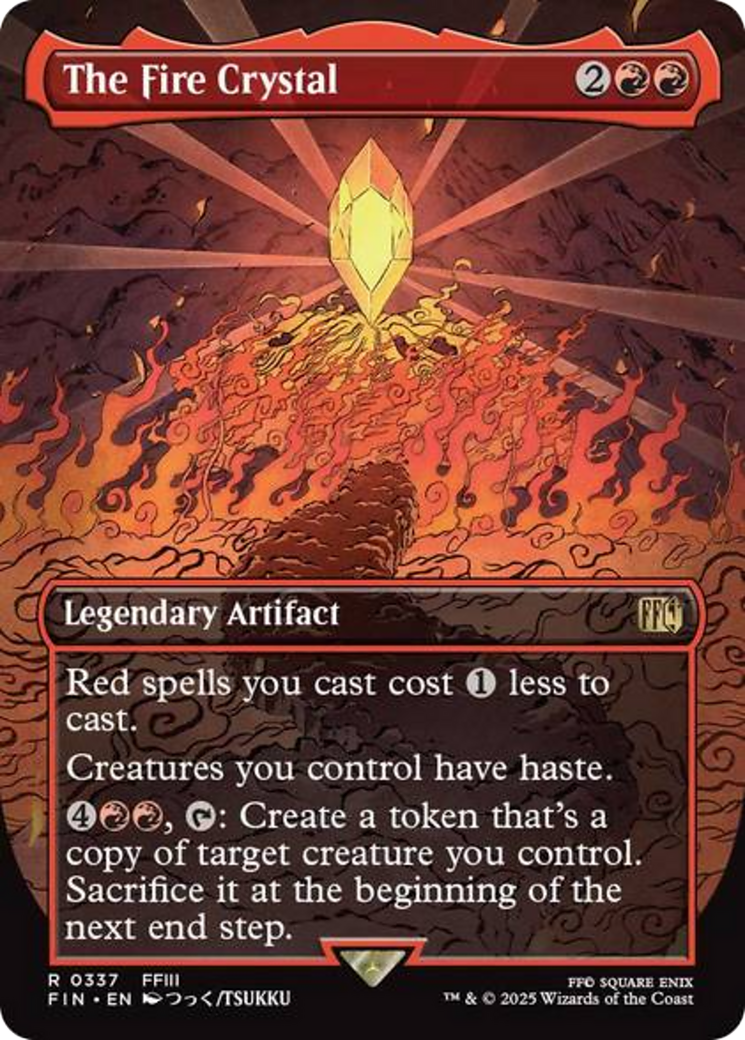 The Fire Crystal (Borderless) [FINAL FANTASY] | Fandemonia Ltd