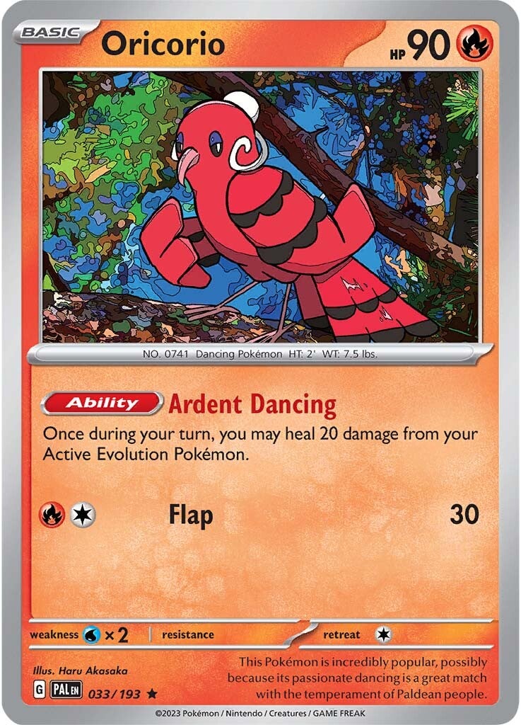 Oricorio (033/193) [Scarlet & Violet: Paldea Evolved] | Fandemonia Ltd
