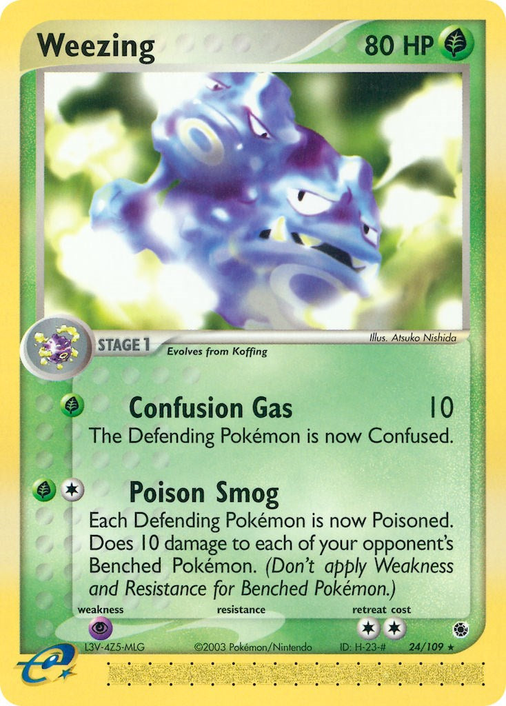 Weezing (24/109) [EX: Ruby & Sapphire] | Fandemonia Ltd