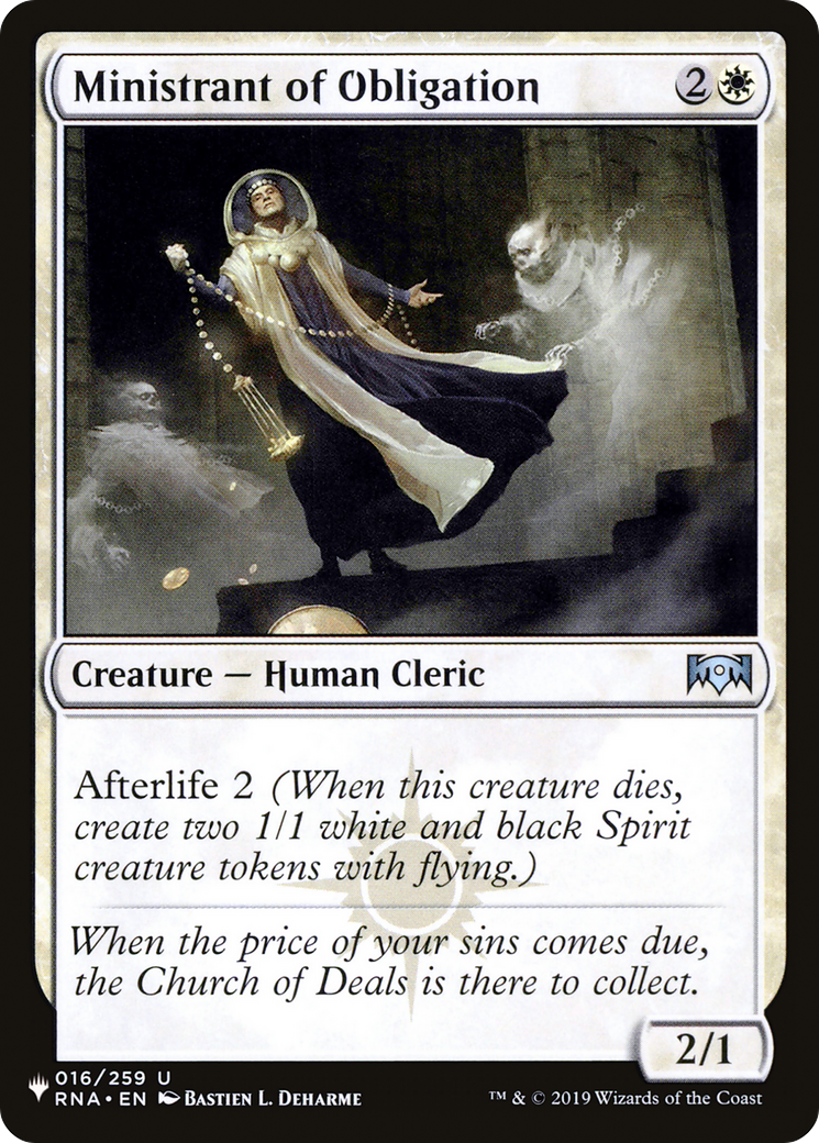 Ministrant of Obligation [The List] | Fandemonia Ltd