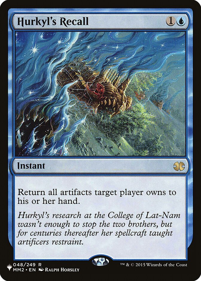 Hurkyl's Recall [The List] | Fandemonia Ltd