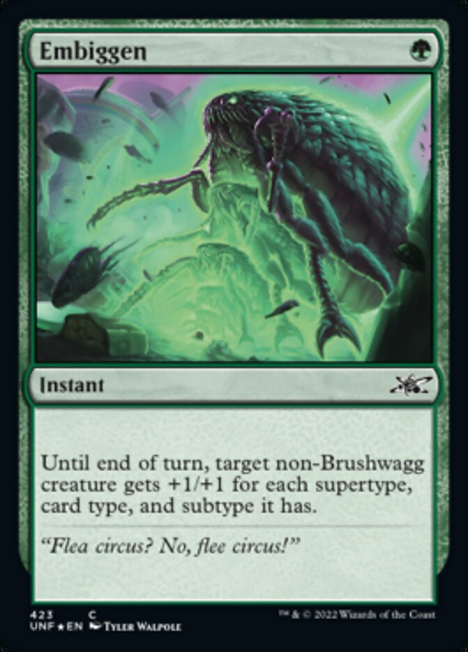 Embiggen (Galaxy Foil) [Unfinity] | Fandemonia Ltd