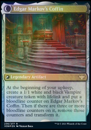 Edgar, Charmed Groom // Edgar Markov's Coffin [Innistrad: Crimson Vow Prerelease Promos] | Fandemonia Ltd