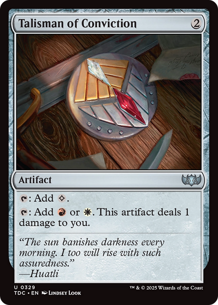 Talisman of Conviction [Tarkir: Dragonstorm Commander] | Fandemonia Ltd