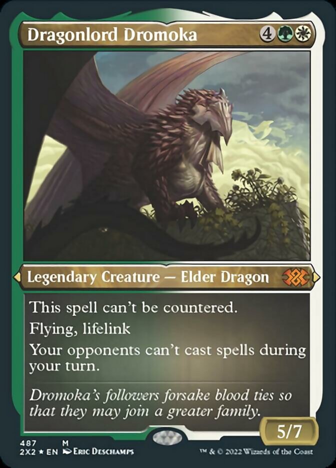 Dragonlord Dromoka (Foil Etched) [Double Masters 2022] | Fandemonia Ltd
