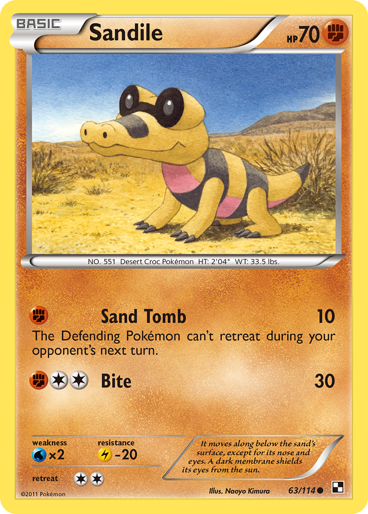 Sandile (63/114) [Black & White: Base Set] | Fandemonia Ltd