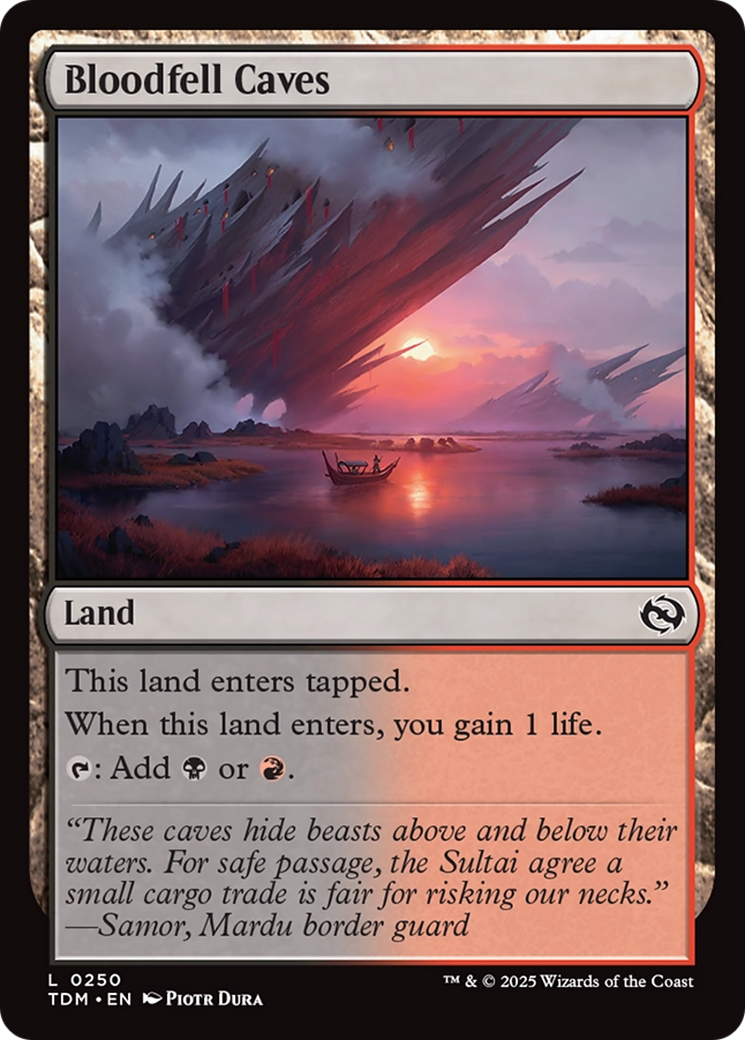 Bloodfell Caves [Tarkir: Dragonstorm] | Fandemonia Ltd