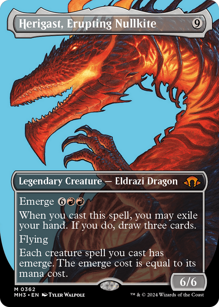 Herigast, Erupting Nullkite (Borderless) [Modern Horizons 3] | Fandemonia Ltd