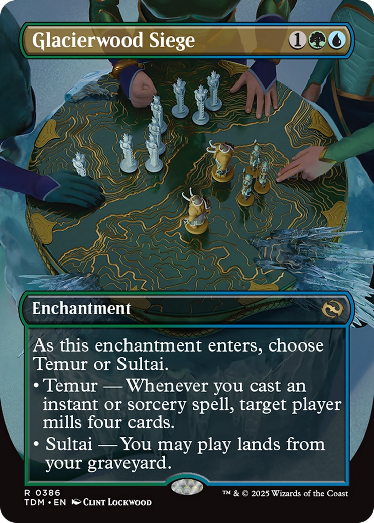 Glacierwood Siege (Borderless) [Tarkir: Dragonstorm] | Fandemonia Ltd