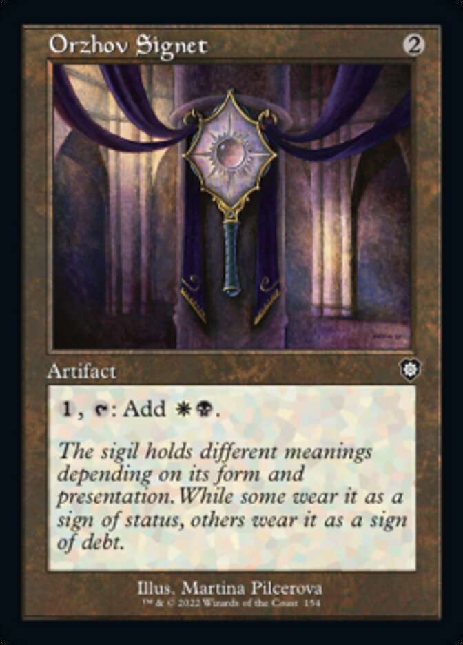 Orzhov Signet (Retro) [The Brothers' War Commander] | Fandemonia Ltd