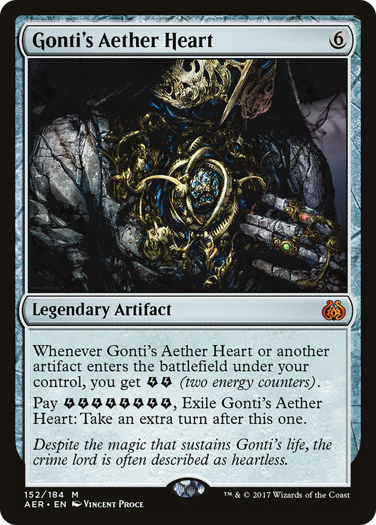 Gonti's Aether Heart (Ripple Foil) [Modern Horizons 3 Commander] | Fandemonia Ltd