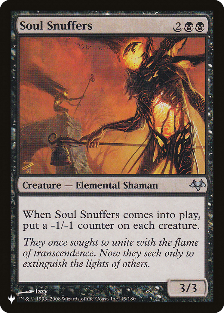 Soul Snuffers [The List] | Fandemonia Ltd
