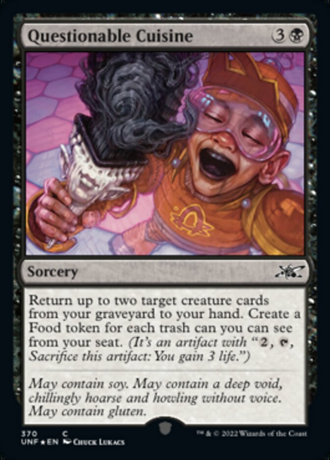 Questionable Cuisine (Galaxy Foil) [Unfinity] | Fandemonia Ltd
