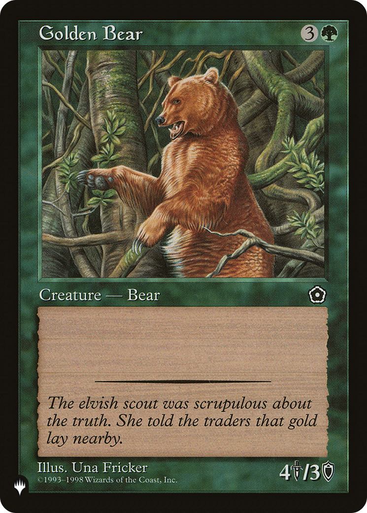 Golden Bear [The List] | Fandemonia Ltd