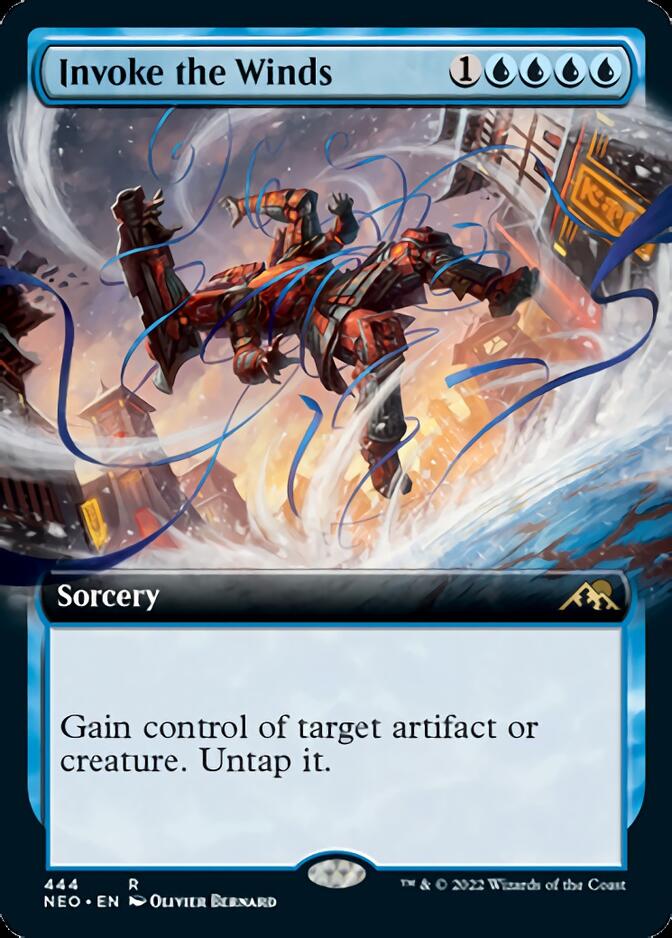 Invoke the Winds (Extended Art) [Kamigawa: Neon Dynasty] | Fandemonia Ltd