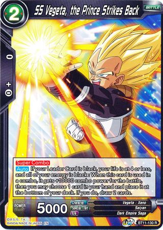 SS Vegeta, the Prince Strikes Back (BT11-130) [Vermilion Bloodline] | Fandemonia Ltd