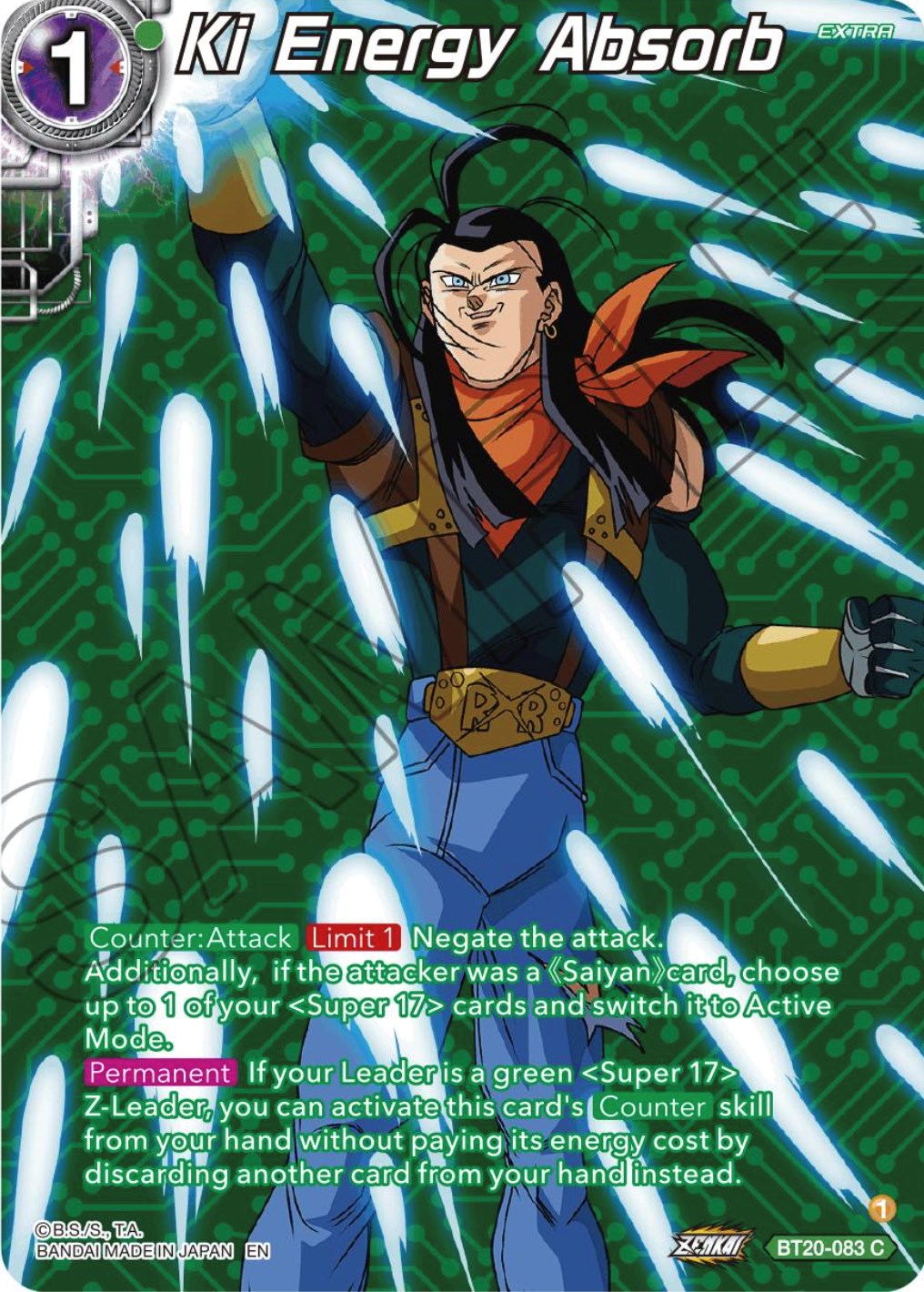 Ki Energy Absorb (Silver Foil) (BT20-083) [Power Absorbed] | Fandemonia Ltd
