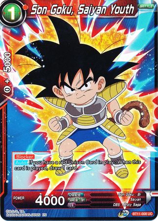 Son Goku, Saiyan Youth (BT11-008) [Vermilion Bloodline 2nd Edition] | Fandemonia Ltd
