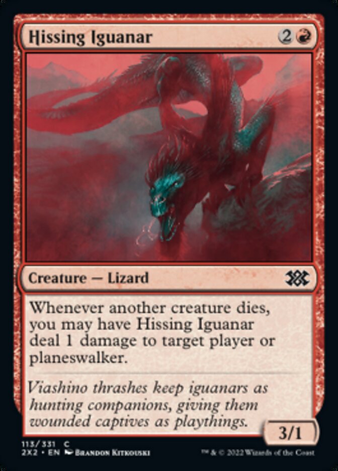 Hissing Iguanar [Double Masters 2022] | Fandemonia Ltd