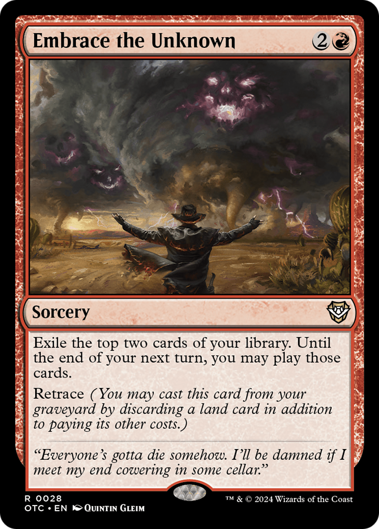 Embrace the Unknown [Outlaws of Thunder Junction Commander] | Fandemonia Ltd
