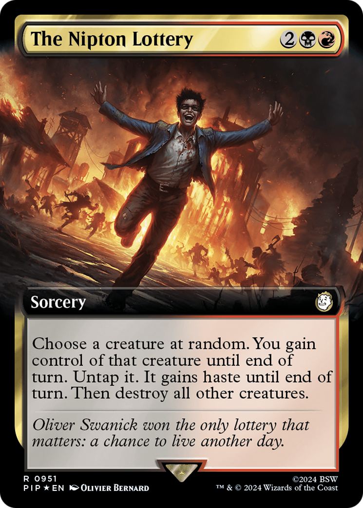 The Nipton Lottery (Extended Art) (Surge Foil) [Fallout] | Fandemonia Ltd