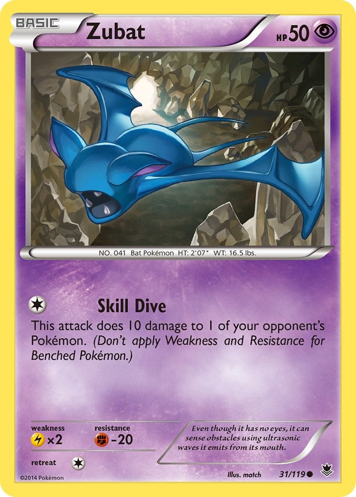 Zubat (31/119) [XY: Phantom Forces] | Fandemonia Ltd