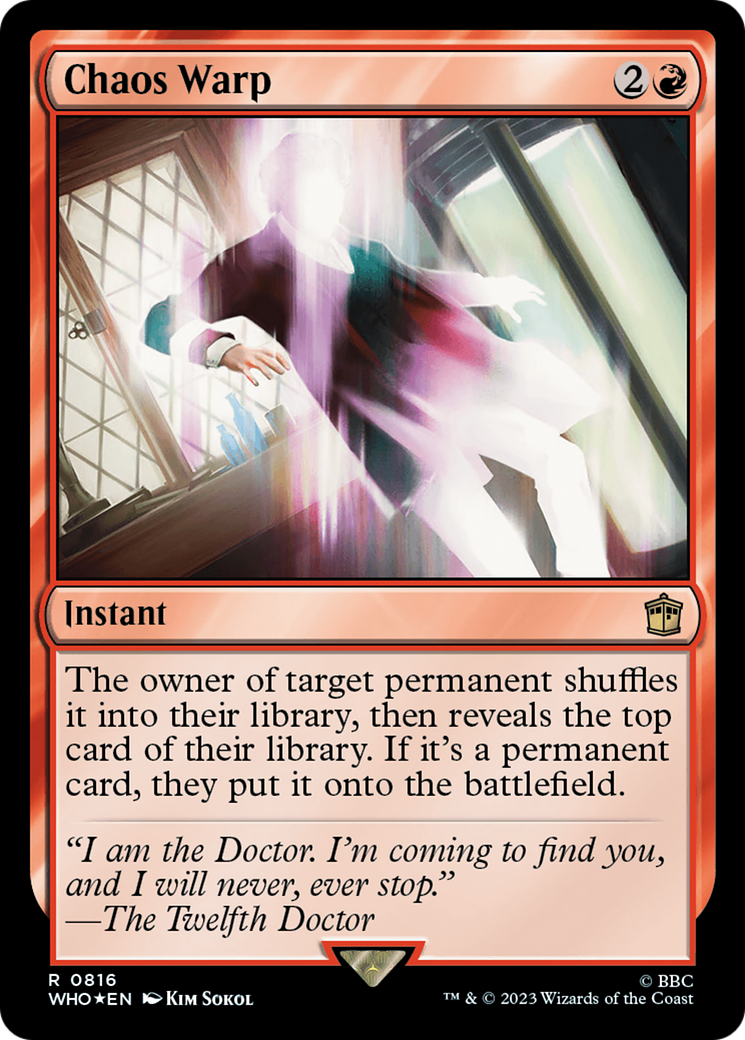 Chaos Warp (Surge Foil) [Doctor Who] | Fandemonia Ltd
