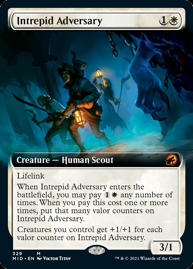Intrepid Adversary (Extended Art) [Innistrad: Midnight Hunt] | Fandemonia Ltd