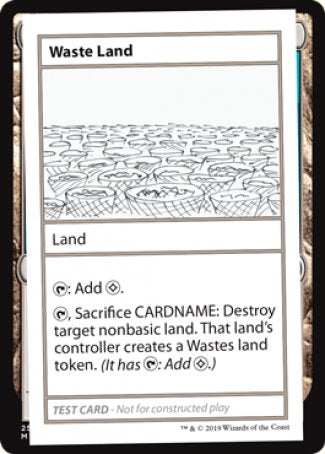 Waste Land (2021 Edition) [Mystery Booster Playtest Cards] | Fandemonia Ltd