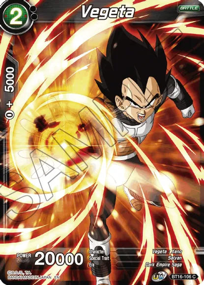 Vegeta (BT16-106) (BT16-106) [Realm of the Gods] | Fandemonia Ltd