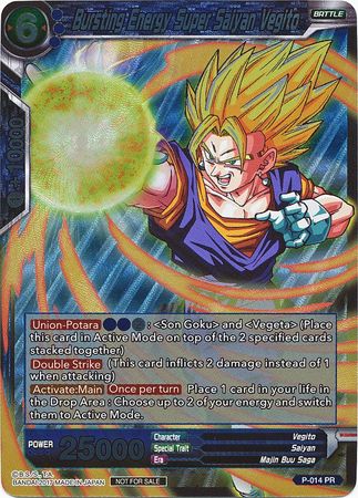 Bursting Energy Super Saiyan Vegito (P-014) [Promotion Cards] | Fandemonia Ltd