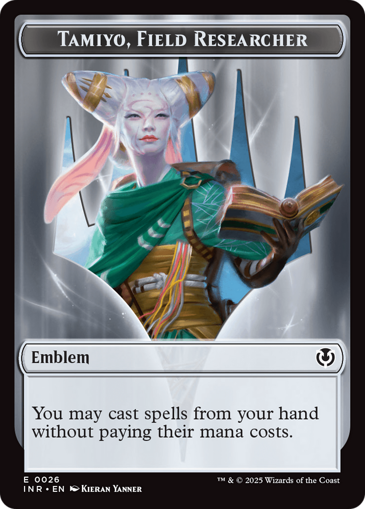 Human Soldier (0020) // Emblem - Tamiyo, Field Researcher Double-Sided Token [Innistrad Remastered Tokens] | Fandemonia Ltd