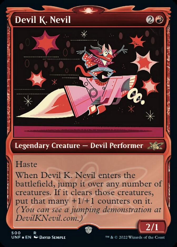 Devil K. Nevil (Showcase) (Galaxy Foil) [Unfinity] | Fandemonia Ltd