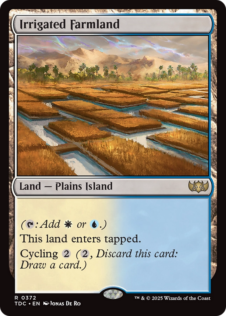 Irrigated Farmland [Tarkir: Dragonstorm Commander] | Fandemonia Ltd