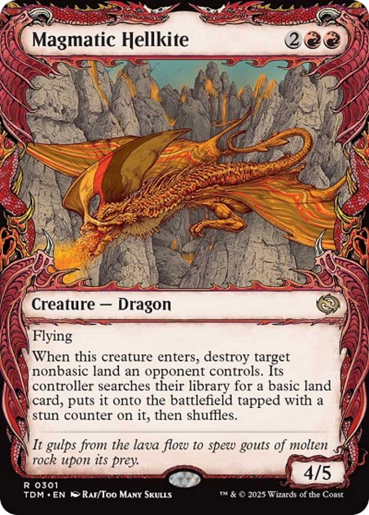 Magmatic Hellkite (Showcase) [Tarkir: Dragonstorm] | Fandemonia Ltd