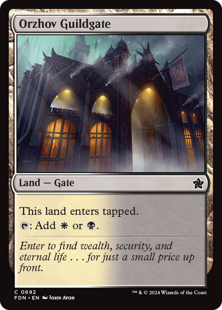 Orzhov Guildgate [Foundations] | Fandemonia Ltd