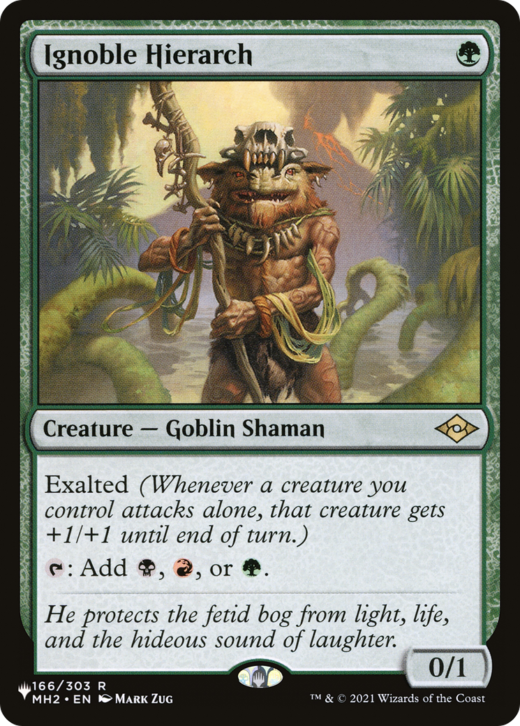 Ignoble Hierarch [The List] | Fandemonia Ltd