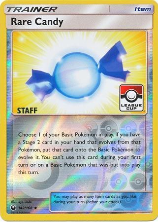 Rare Candy (142/168) (League Promo Staff) [Sun & Moon: Celestial Storm] | Fandemonia Ltd