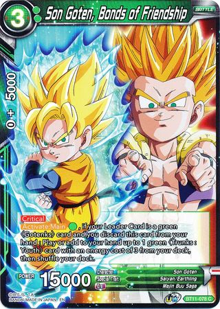 Son Goten, Bonds of Friendship (BT11-078) [Vermilion Bloodline 2nd Edition] | Fandemonia Ltd