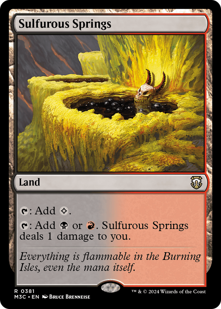 Sulfurous Springs (Ripple Foil) [Modern Horizons 3 Commander] | Fandemonia Ltd