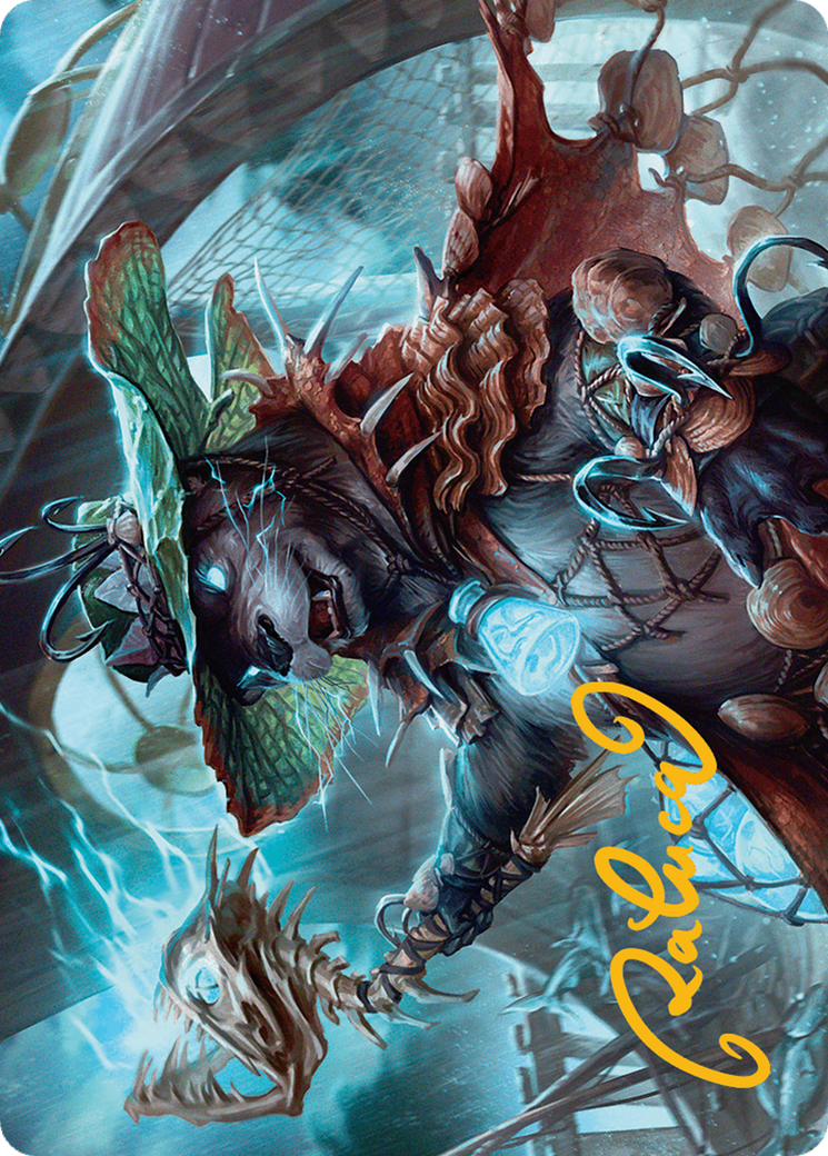 Tempest Angler Art Card (Gold-Stamped Signature) [Bloomburrow Art Series] | Fandemonia Ltd