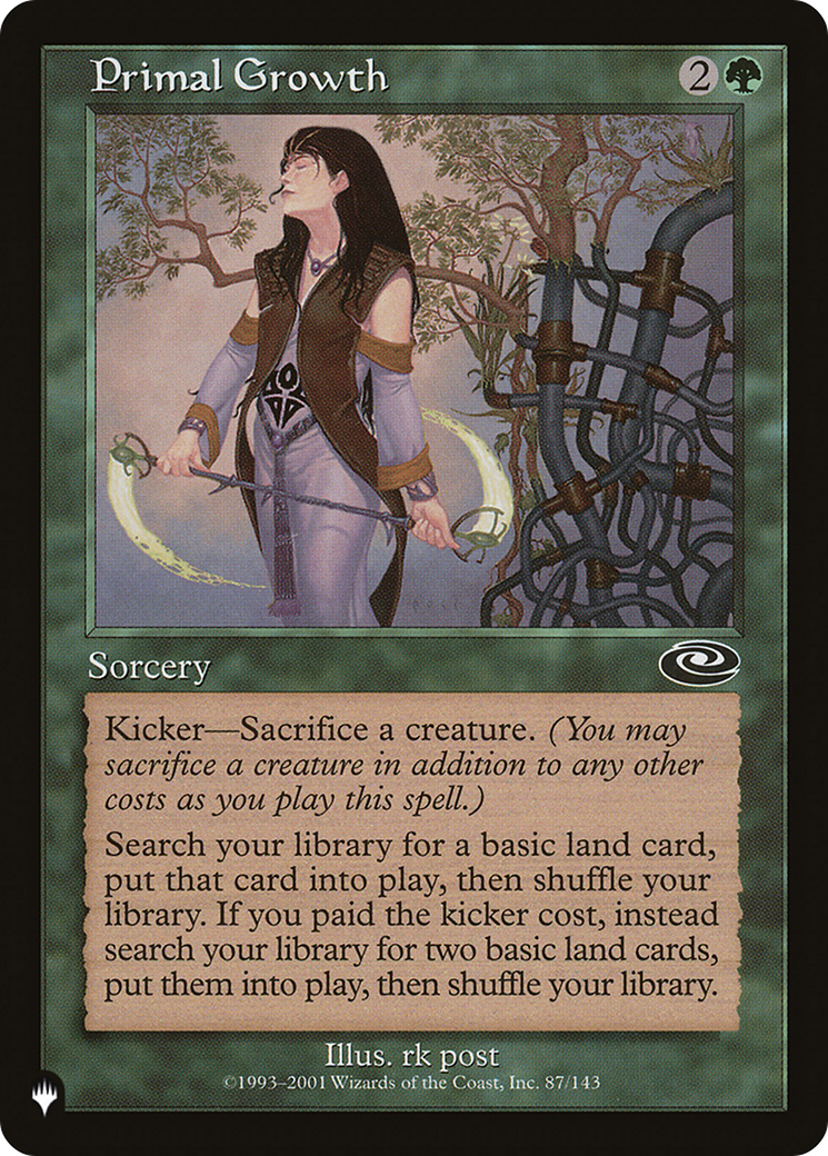Primal Growth [The List] | Fandemonia Ltd