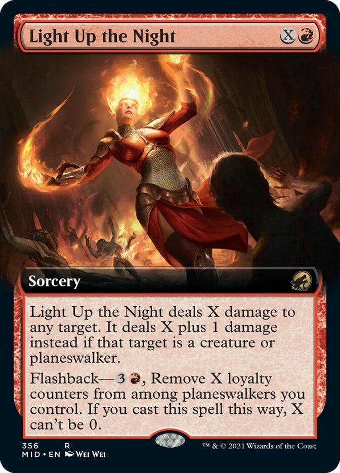 Light Up the Night (Extended Art) [Innistrad: Midnight Hunt] | Fandemonia Ltd
