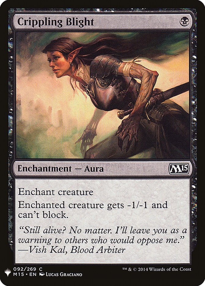 Crippling Blight [Mystery Booster] | Fandemonia Ltd