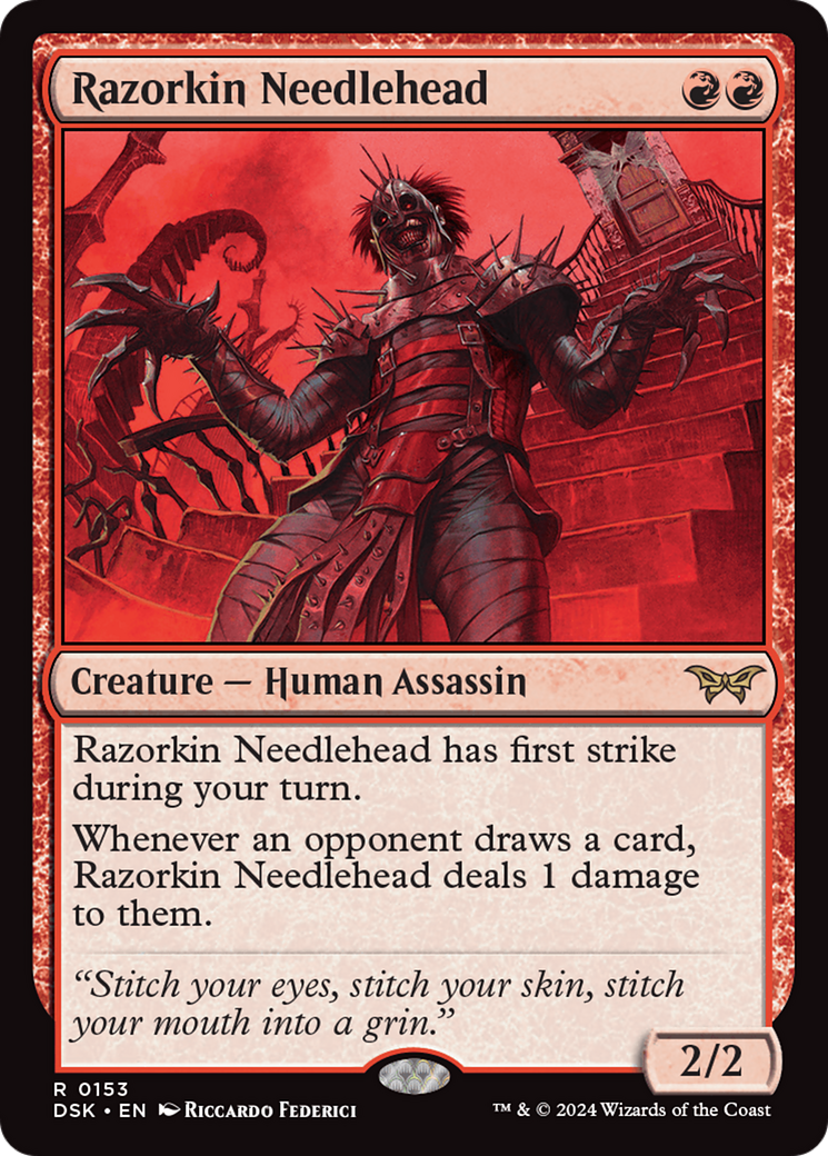 Razorkin Needlehead [Duskmourn: House of Horror] | Fandemonia Ltd